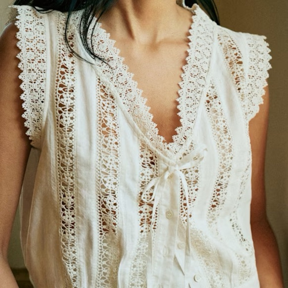 Sezane Loanne Blouse 40/8 - Picture 2 of 8
